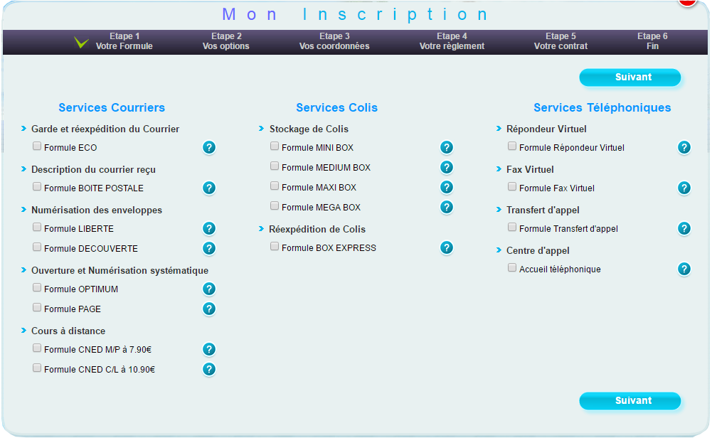 Les offres de Globe Services : Courrier du Voyageur, French Office, ColiBOX